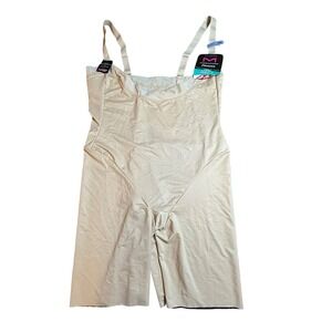 Maidenform Flexees Sculpts Ultra Firm WYOB Singlet Beige FL0048 Womens 2XL NWT